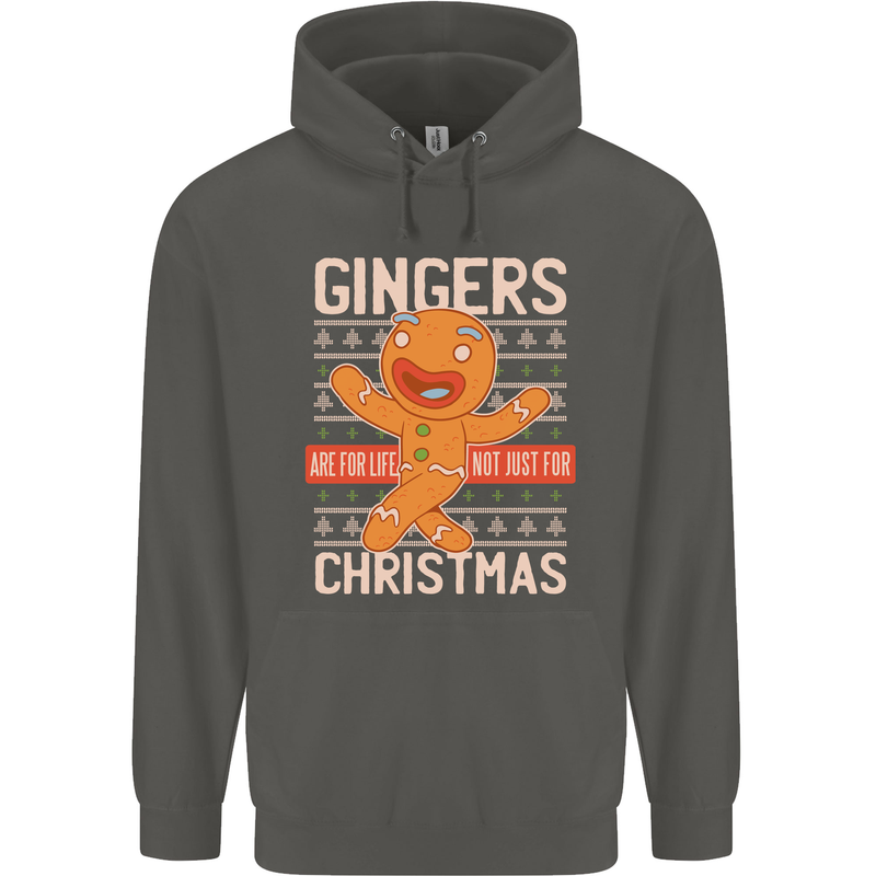Gingers Are for Life Not Just for Christmas Childrens Kids Hoodie Storm Grey