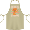 Gingers Are for Life Not Just for Christmas Cotton Apron 100% Organic Khaki