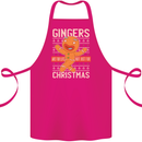 Gingers Are for Life Not Just for Christmas Cotton Apron 100% Organic Pink