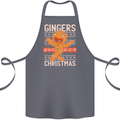 Gingers Are for Life Not Just for Christmas Cotton Apron 100% Organic Steel