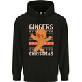 Gingers Are for Life Not Just for Christmas Mens 80% Cotton Hoodie Black