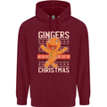 Gingers Are for Life Not Just for Christmas Mens 80% Cotton Hoodie Maroon