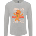 Gingers Are for Life Not Just for Christmas Mens Long Sleeve T-Shirt Sports Grey