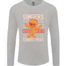 Gingers Are for Life Not Just for Christmas Mens Long Sleeve T-Shirt Sports Grey