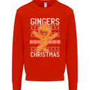 Gingers Are for Life Not Just for Christmas Mens Sweatshirt Jumper Bright Red