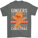 Gingers Are for Life Not Just for Christmas Mens T-Shirt Cotton Gildan Charcoal