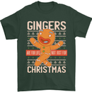 Gingers Are for Life Not Just for Christmas Mens T-Shirt Cotton Gildan Forest Green