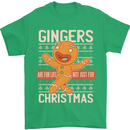 Gingers Are for Life Not Just for Christmas Mens T-Shirt Cotton Gildan Irish Green