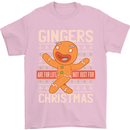 Gingers Are for Life Not Just for Christmas Mens T-Shirt Cotton Gildan Light Pink