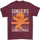 Gingers Are for Life Not Just for Christmas Mens T-Shirt Cotton Gildan Maroon