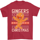 Gingers Are for Life Not Just for Christmas Mens T-Shirt Cotton Gildan Red
