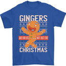 Gingers Are for Life Not Just for Christmas Mens T-Shirt Cotton Gildan Royal Blue