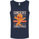 Gingers Are for Life Not Just for Christmas Mens Vest Tank Top Navy Blue