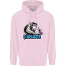 Ginpanzee Funny Gin Drinker Monkey Alcohol Childrens Kids Hoodie Light Pink