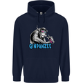 Ginpanzee Funny Gin Drinker Monkey Alcohol Childrens Kids Hoodie Navy Blue