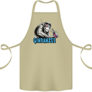 Ginpanzee Funny Gin Drinker Monkey Alcohol Cotton Apron 100% Organic Khaki