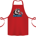 Ginpanzee Funny Gin Drinker Monkey Alcohol Cotton Apron 100% Organic Red