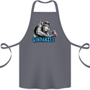Ginpanzee Funny Gin Drinker Monkey Alcohol Cotton Apron 100% Organic Steel