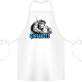Ginpanzee Funny Gin Drinker Monkey Alcohol Cotton Apron 100% Organic White