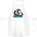 Ginpanzee Funny Gin Drinker Monkey Alcohol Cotton Apron 100% Organic White