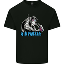 Ginpanzee Funny Gin Drinker Monkey Alcohol Kids T-Shirt Childrens Black