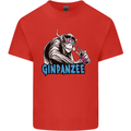 Ginpanzee Funny Gin Drinker Monkey Alcohol Kids T-Shirt Childrens Red