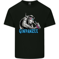 Ginpanzee Funny Gin Drinker Monkey Alcohol Mens Cotton T-Shirt Tee Top Black