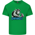 Ginpanzee Funny Gin Drinker Monkey Alcohol Mens Cotton T-Shirt Tee Top Irish Green