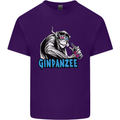 Ginpanzee Funny Gin Drinker Monkey Alcohol Mens Cotton T-Shirt Tee Top Purple