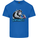 Ginpanzee Funny Gin Drinker Monkey Alcohol Mens Cotton T-Shirt Tee Top Royal Blue