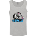 Ginpanzee Funny Gin Drinker Monkey Alcohol Mens Vest Tank Top Sports Grey