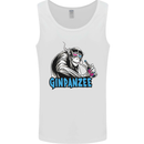 Ginpanzee Funny Gin Drinker Monkey Alcohol Mens Vest Tank Top White