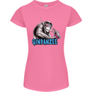 Ginpanzee Funny Gin Drinker Monkey Alcohol Womens Petite Cut T-Shirt Azalea