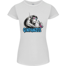 Ginpanzee Funny Gin Drinker Monkey Alcohol Womens Petite Cut T-Shirt White