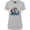 Ginpanzee Funny Gin Drinker Monkey Alcohol Womens Wider Cut T-Shirt Sports Grey