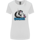 Ginpanzee Funny Gin Drinker Monkey Alcohol Womens Wider Cut T-Shirt White
