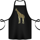 Giraffe Ecology Cotton Apron 100% Organic Black