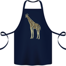 Giraffe Ecology Cotton Apron 100% Organic Navy Blue