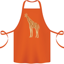 Giraffe Ecology Cotton Apron 100% Organic Orange