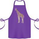 Giraffe Ecology Cotton Apron 100% Organic Purple