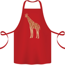 Giraffe Ecology Cotton Apron 100% Organic Red