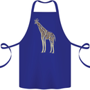 Giraffe Ecology Cotton Apron 100% Organic Royal Blue