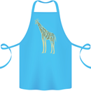 Giraffe Ecology Cotton Apron 100% Organic Turquoise