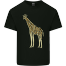 Giraffe Ecology Kids T-Shirt Childrens Black