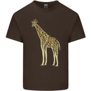Giraffe Ecology Kids T-Shirt Childrens Chocolate