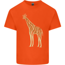 Giraffe Ecology Kids T-Shirt Childrens Orange