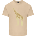 Giraffe Ecology Mens Cotton T-Shirt Tee Top Sand