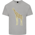 Giraffe Ecology Mens Cotton T-Shirt Tee Top Sports Grey