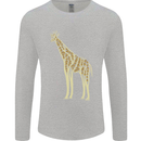 Giraffe Ecology Mens Long Sleeve T-Shirt Sports Grey