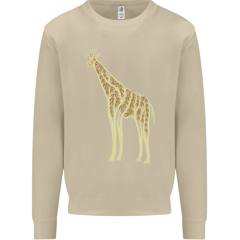 Giraffe Ecology Mens Sweatshirt Jumper Sand